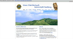 Desktop Screenshot of lions-kaiserstuhl.de