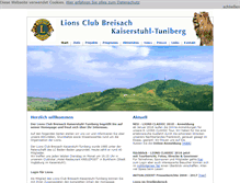 Tablet Screenshot of lions-kaiserstuhl.de